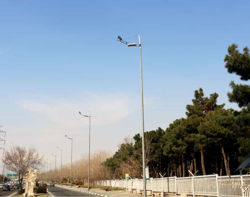 پایه چراغ خیابانی گالوانیزه