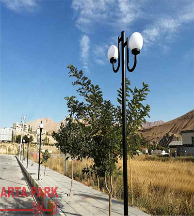 خرید پایه چراغ خیابانی لوله ای