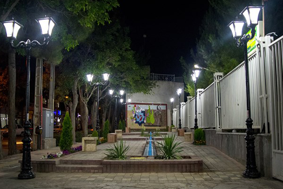 ساخت پایه چراغ پارکی