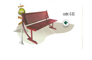 کد:82 قیمت نیمکت فلزی پارکی