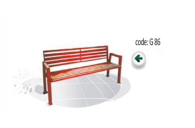 کد:86  قیمت نیمکت چوبی پارکی