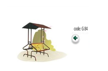 کد:84 قیمت نیمکت پارکی فلزی