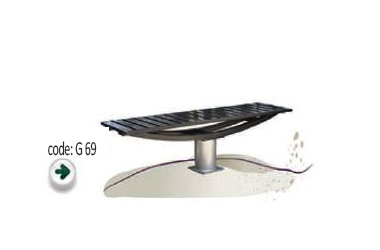 کد:69 نیمکت پارکی فلزی