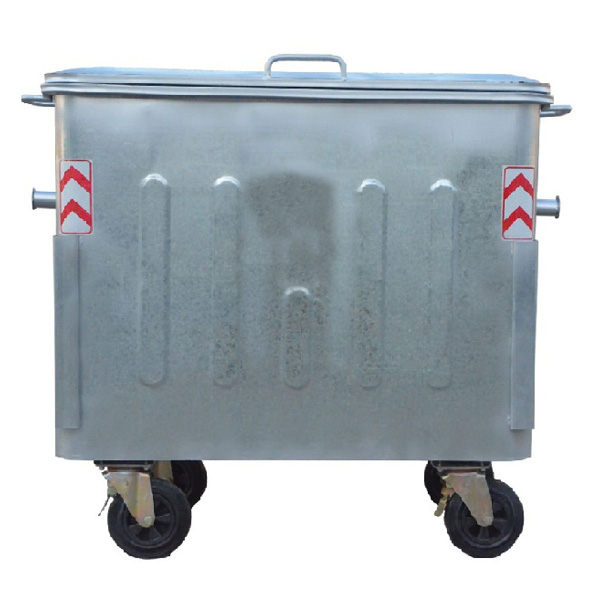 قیمت سطل زباله گالوانیزه 660 لیتری